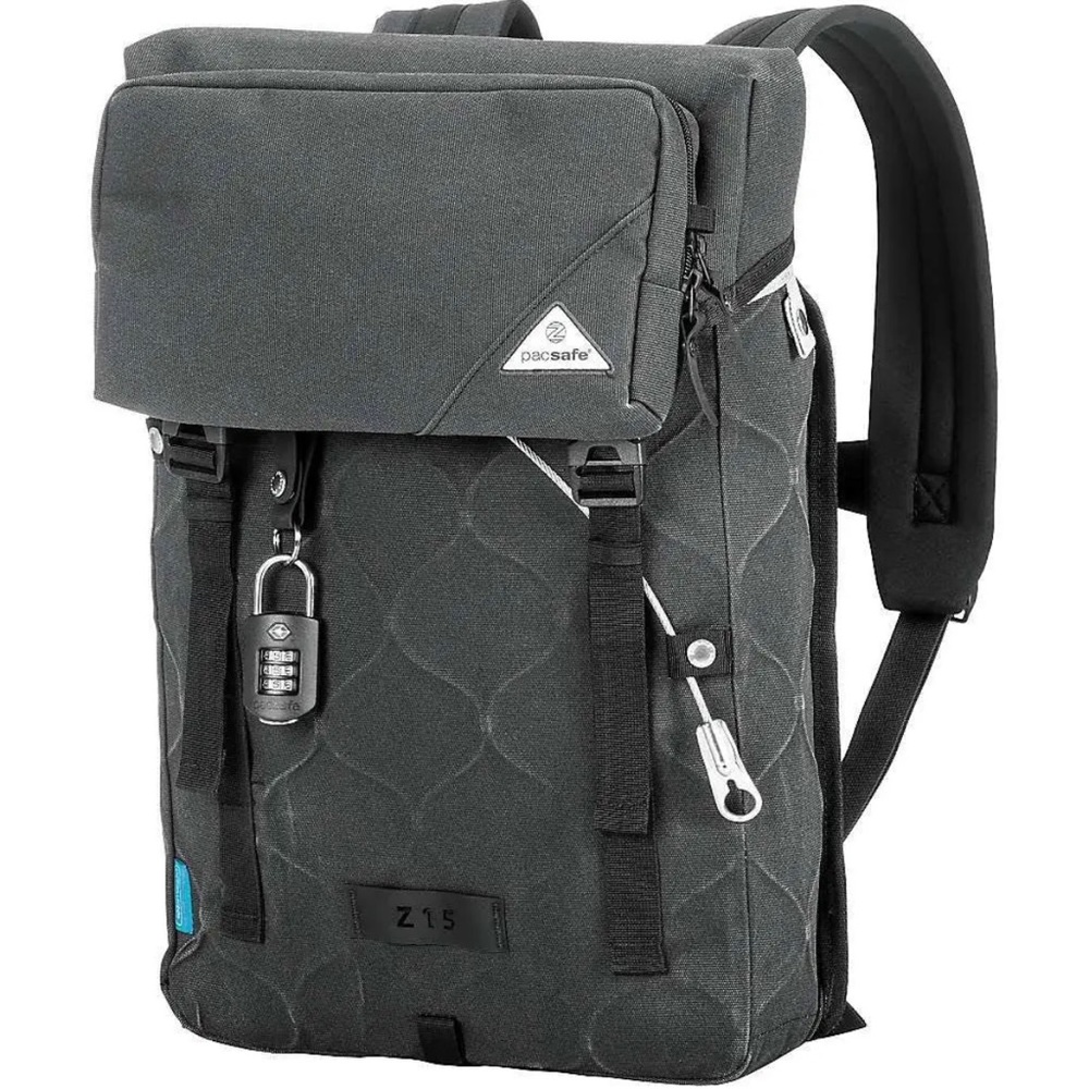 Pacsafe Ultimatesafe Z15 Anti-Theft Backpack, Charcoal.